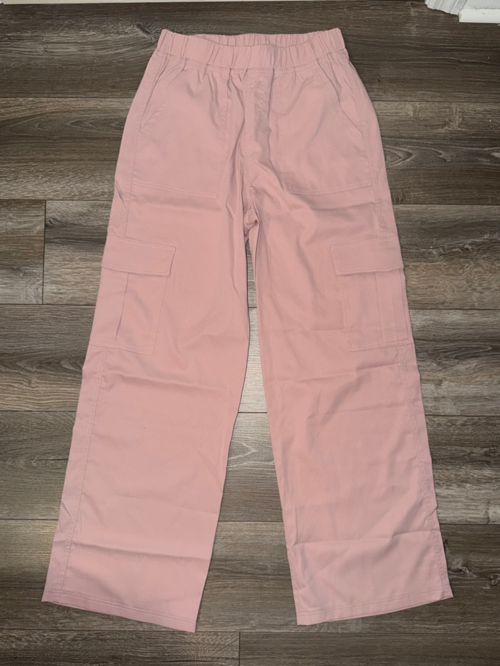HALARA Pink Wide-Leg Cargo Track Pants